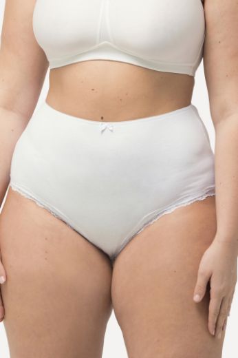 Plus size veliki brojevi Gačice maxi 3 komada s dodatkom čipke na obrubu za punije