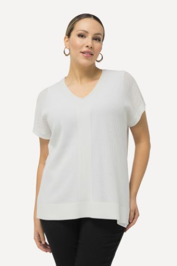 Plus size veliki brojevi Pulover kratkih rukava V izreza za punije