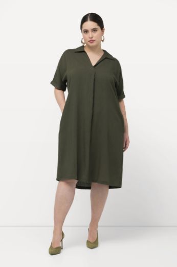 Plus size veliki brojevi Haljina kratkih rukava A kroja za punije