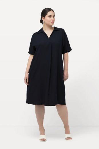 Plus size veliki brojevi Haljina kratkih rukava A kroja za punije
