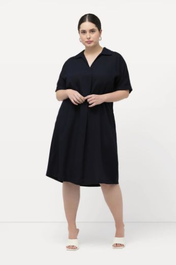 Plus size veliki brojevi Haljina kratkih rukava A kroja za punije