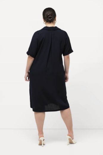 Plus size veliki brojevi Haljina kratkih rukava A kroja za punije