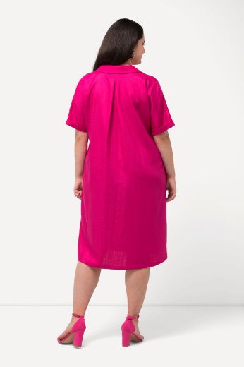 Plus size veliki brojevi Haljina kratkih rukava A kroja za punije