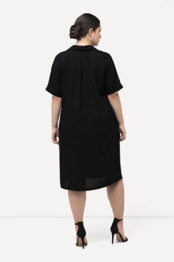 Plus size veliki brojevi Haljina kratkih rukava A kroja za punije