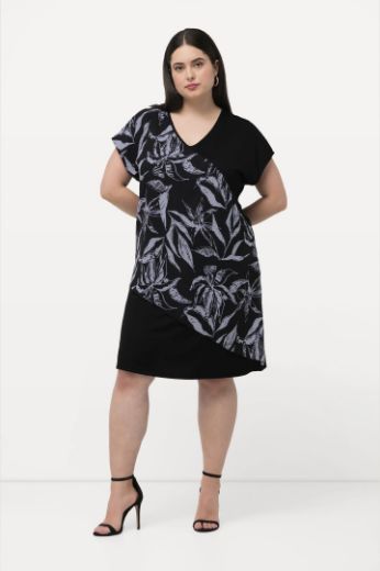 Plus size veliki brojevi Haljina elegantna s printom za punije