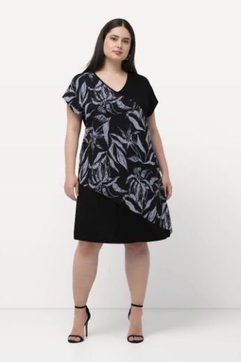 Plus size veliki brojevi Haljina elegantna s printom za punije