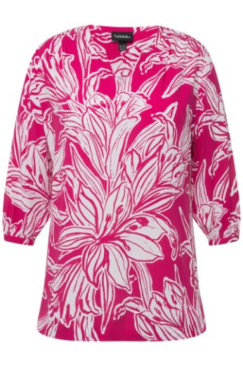 Plus size veliki brojevi Bluza 3/4 rukavi s cvjetnim printom za punije