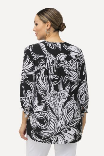 Plus size veliki brojevi Bluza 3/4 rukavi s cvjetnim printom za punije