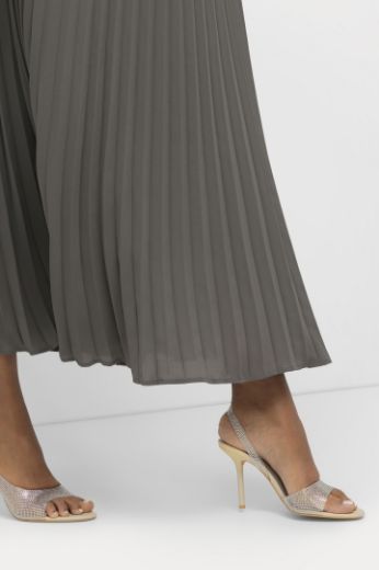 Plus size veliki brojevi Haljina svečana plise kratkih rukava za punije