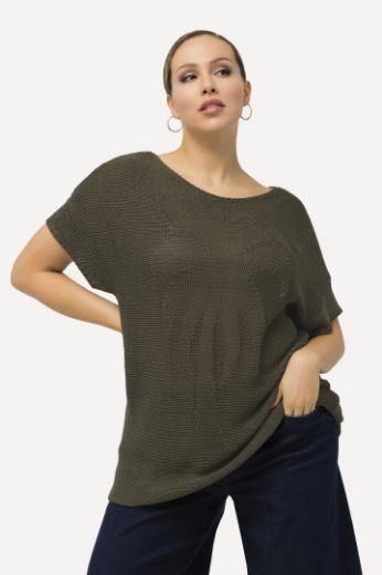 Plus size veliki brojevi Pulover lagani kratkih rukava s motivom palme za punije