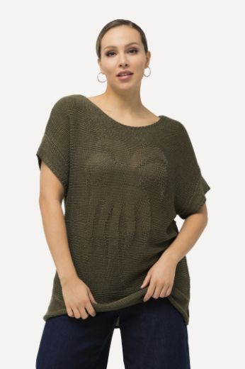 Plus size veliki brojevi Pulover lagani kratkih rukava s motivom palme za punije