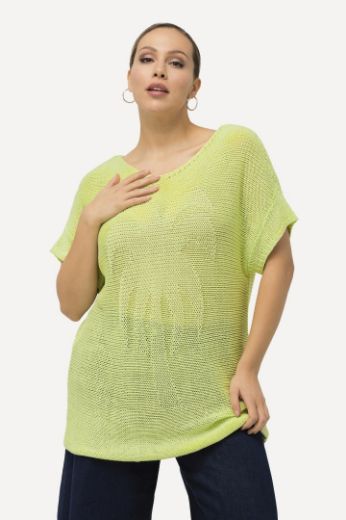 Plus size veliki brojevi Pulover lagani kratkih rukava s motivom palme za punije