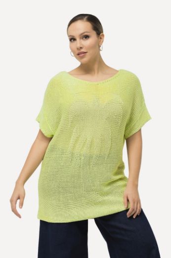 Plus size veliki brojevi Pulover lagani kratkih rukava s motivom palme za punije