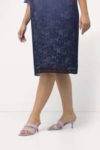Plus size veliki brojevi Haljina kratkih rukava plise A kroja za punije