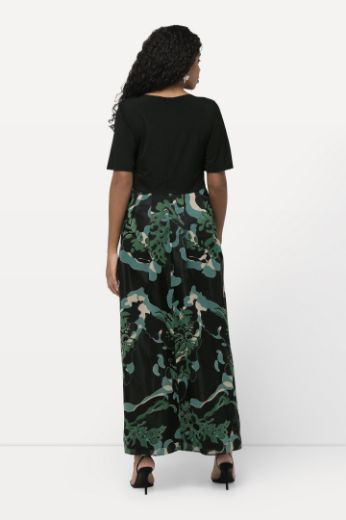 Plus size veliki brojevi Haljina elegantna maxi cvjetnog printa V izreza za punije