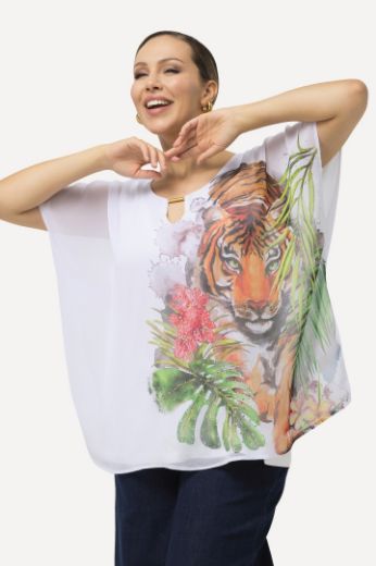 Plus size veliki brojevi Bluza s printom tigra za punije