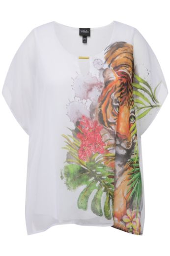 Plus size veliki brojevi Bluza s printom tigra za punije
