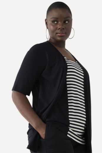 Plus size veliki brojevi Majica 2u1 na pruge za punije