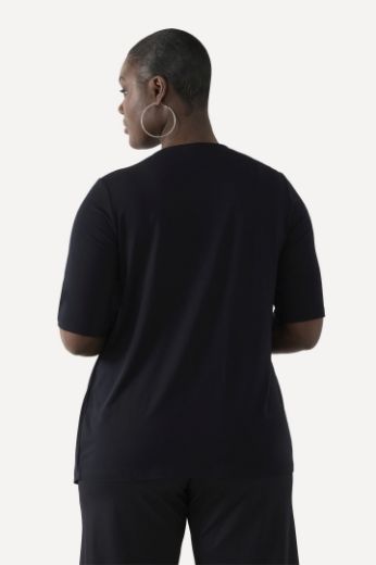 Plus size veliki brojevi Majica 2u1 na pruge za punije