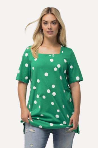 Plus size veliki brojevi Majica A kroja s printom točki za punije