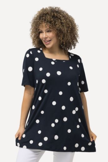 Plus size veliki brojevi Majica A kroja s printom točki za punije
