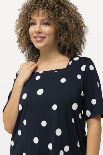 Plus size veliki brojevi Majica A kroja s printom točki za punije
