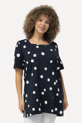 Plus size veliki brojevi Majica A kroja s printom točki za punije