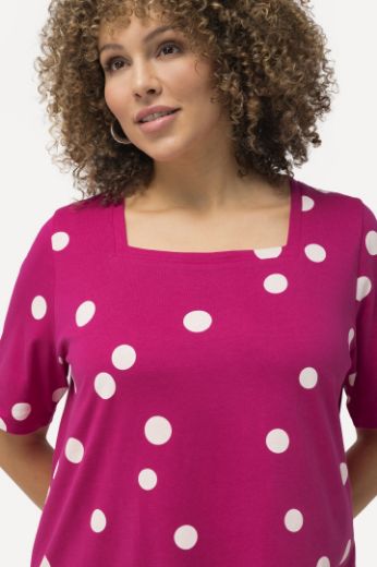 Plus size veliki brojevi Majica A kroja s printom točki za punije