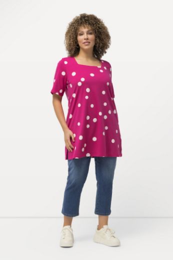 Plus size veliki brojevi Majica A kroja s printom točki za punije