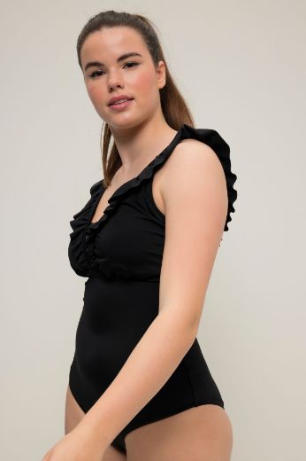 Plus size veliki brojevi Kupaći kostim jednodijelni s volanima za punije