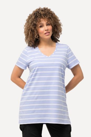 Plus size veliki brojevi Majica V ovratnika A kroja za punije