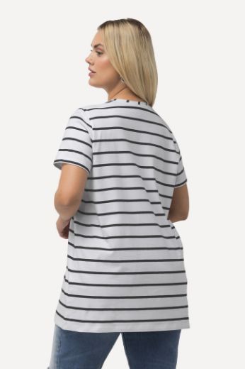 Plus size veliki brojevi Majica V ovratnika A kroja za punije