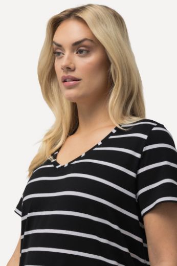 Plus size veliki brojevi Majica V ovratnika A kroja za punije