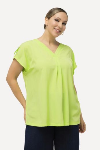 Plus size veliki brojevi Bluza V izreza za punije