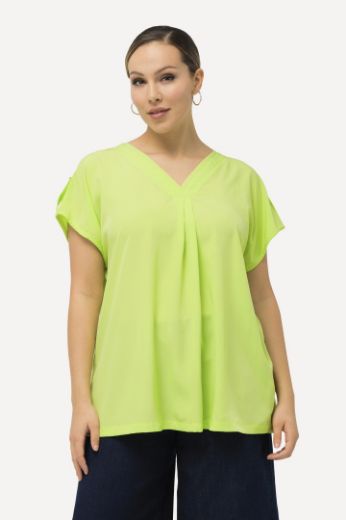 Plus size veliki brojevi Bluza V izreza za punije
