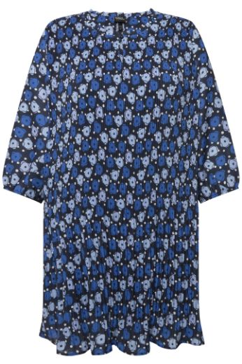 Plus size veliki brojevi Haljina plise kraćeg kroja za punije
