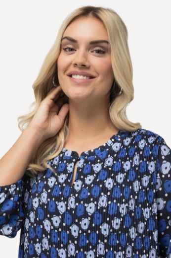 Plus size veliki brojevi Haljina plise kraćeg kroja za punije