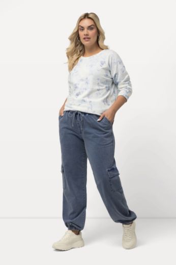 Plus size veliki brojevi Hlače Cargo na vezanje za punije