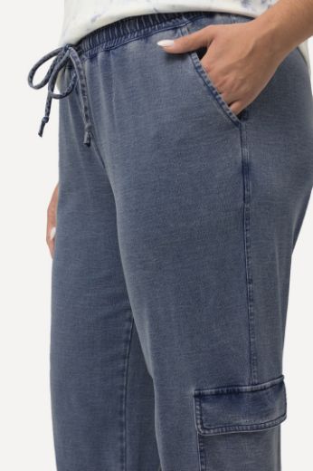 Plus size veliki brojevi Hlače Cargo na vezanje za punije