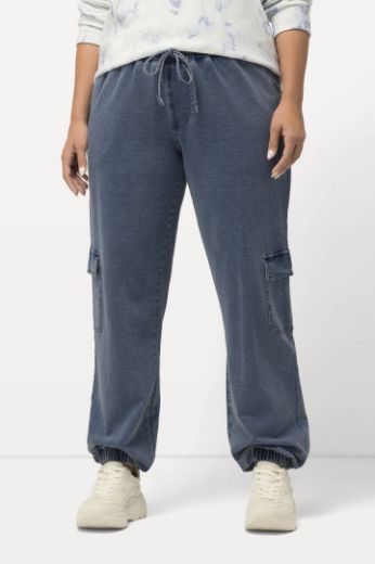 Plus size veliki brojevi Hlače Cargo na vezanje za punije