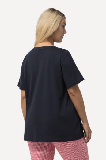 Plus size veliki brojevi Majica kratkih rukava s ukrasnim dodatkom na ovratniku za punije
