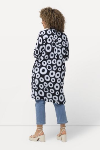 Plus size veliki brojevi Bluza dužeg kroja motiv krugova za punije