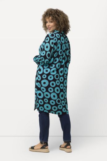 Plus size veliki brojevi Bluza dužeg kroja motiv krugova za punije