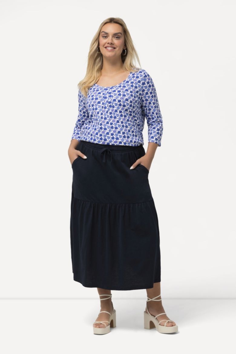 Plus size veliki brojevi Suknja na volane za punije