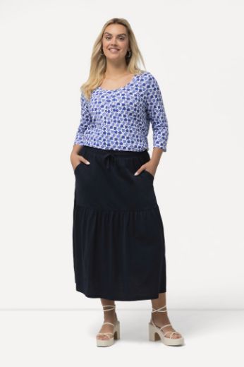 Plus size veliki brojevi Suknja na volane za punije