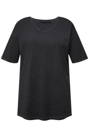 Plus size veliki brojevi Majica kratkih rukava V izreza za punije