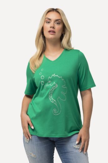 Plus size veliki brojevi Majica kratkih rukava V ovratnika motiv delfina za punije