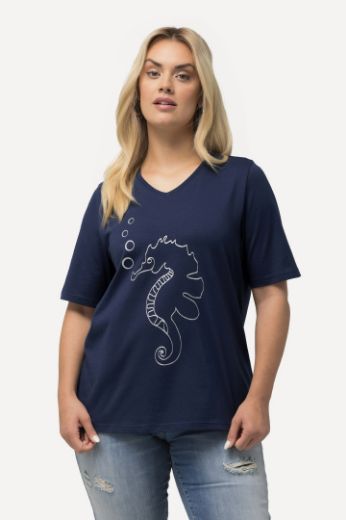 Plus size veliki brojevi Majica kratkih rukava V ovratnika motiv delfina za punije