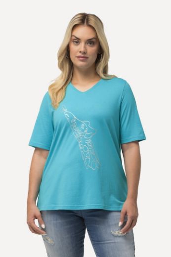 Plus size veliki brojevi Majica kratkih rukava V ovratnika motiv delfina za punije