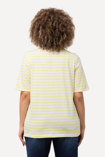 Plus size veliki brojevi Majica kratkih rukava V ovratnika na pruge motiv delfina za punije